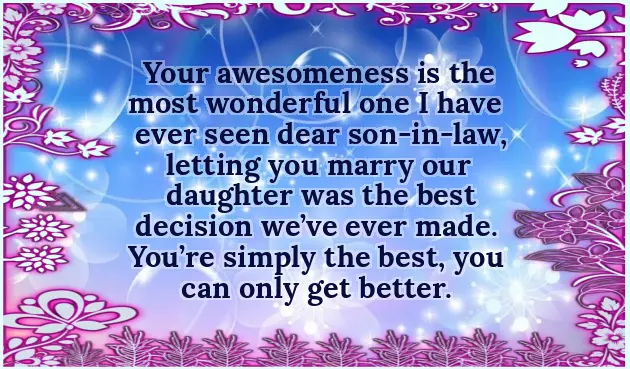 Message For Son In Law Message For Son In Law