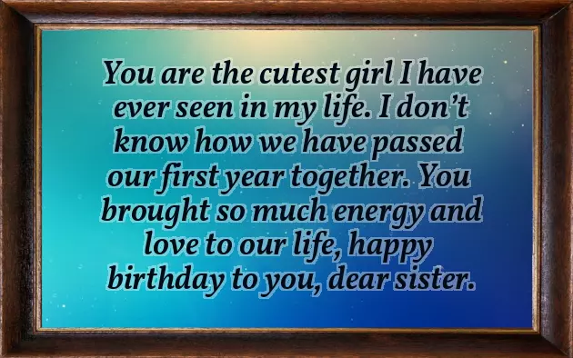 1St Year Baby Girl Birthday Wishes