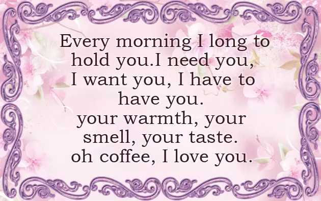 Good Morning Message With Coffee
