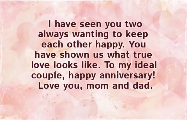 Best Wishes For Anniversary Mom Dad