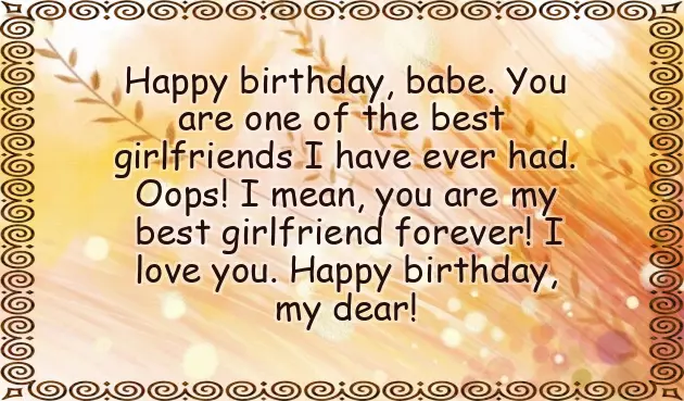 Bday Msg For Girlfriend Bday Msg For Girlfriend