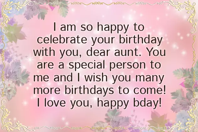 Best Happy Birthday Wishes For Aunty