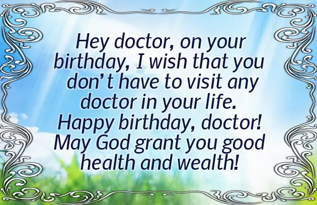 Doctor Birthday Wishes