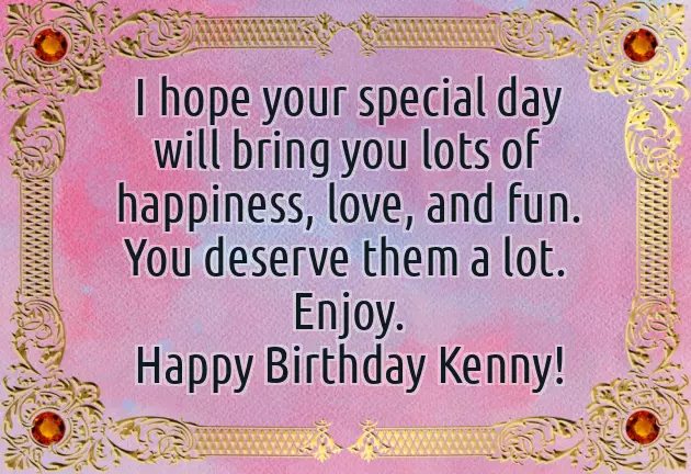 Happy Birthday Kenny
