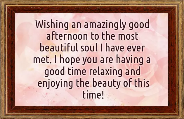 Romantic Good Afternoon Messages