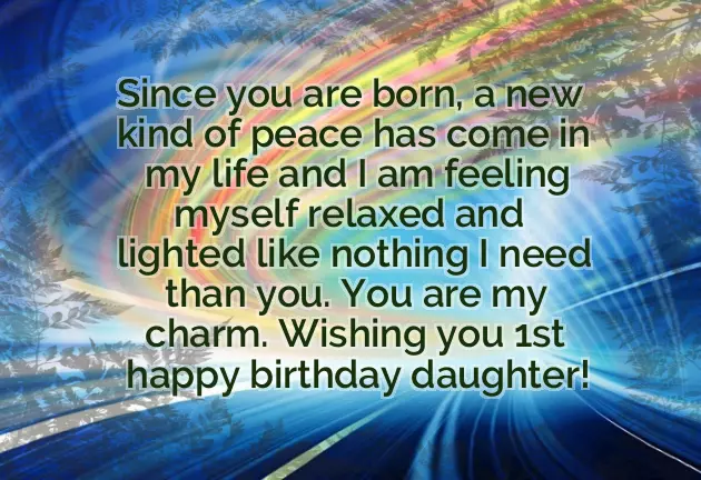 First Birthday Daughter Wishes First Birthday Daughter Wishes