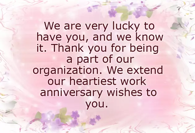 Congratulations For 1 Year Of Service