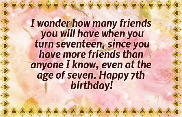 Birthday Wishes To 7 Year Old Son Birthday Wishes To 7 Year Old Son