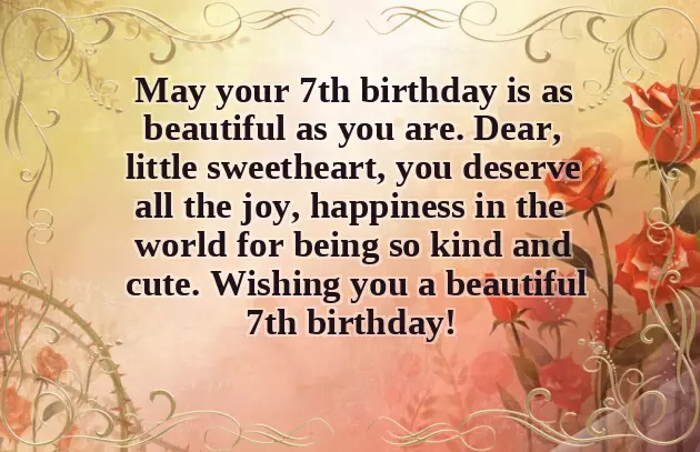 Happy Birthday Boy 7 Years Old