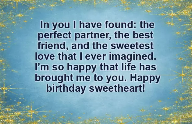 Sweet Birthday Message For Wife