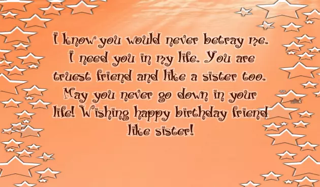 Birthday Wishes To A Best Friend And Sister