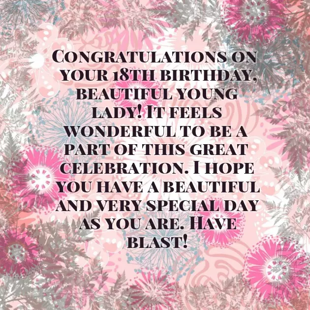 Birthday Wishes For 18 Year Old Daughter
