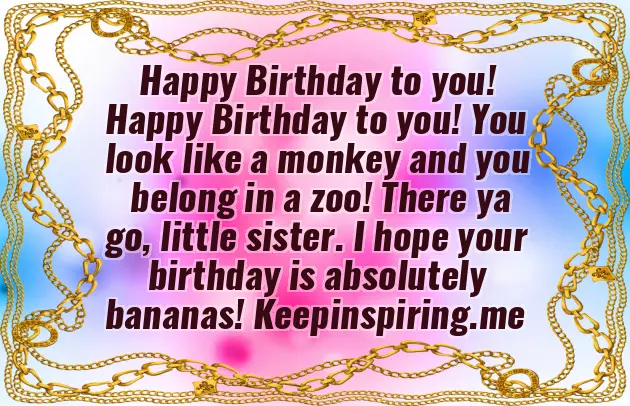 Happy Birthday Crazy Sister Happy Birthday Crazy Sister