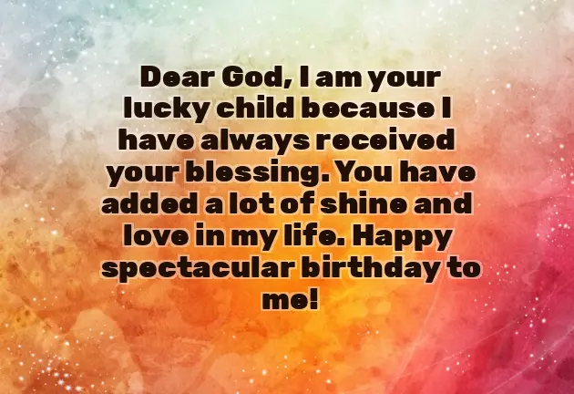 Birthday Message For Self