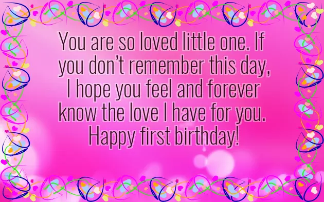 Birthday Quotes For Baby Girl Niece