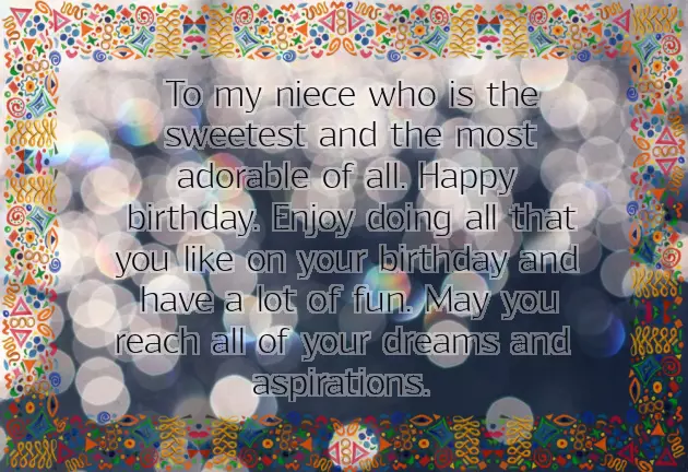 Birthday Wish For Little Niece