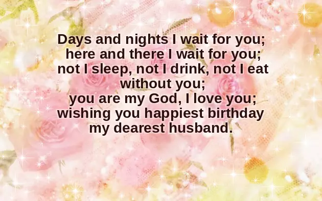 Happy Birthday To Hubby Status