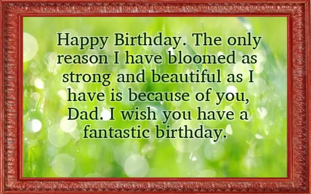 Fathers Birthday Wishes From Daughter