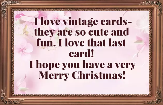 Vintage Christmas Greetings Vintage Christmas Greetings