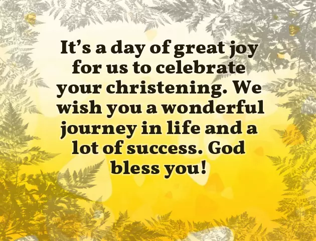 Baby Boy Baptism Wishes
