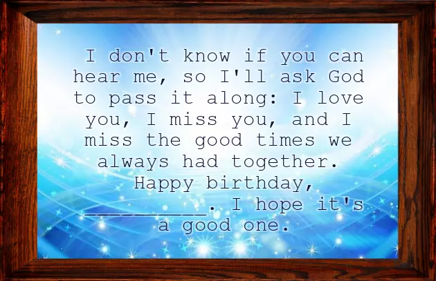 Happy Birthday To Late Mother