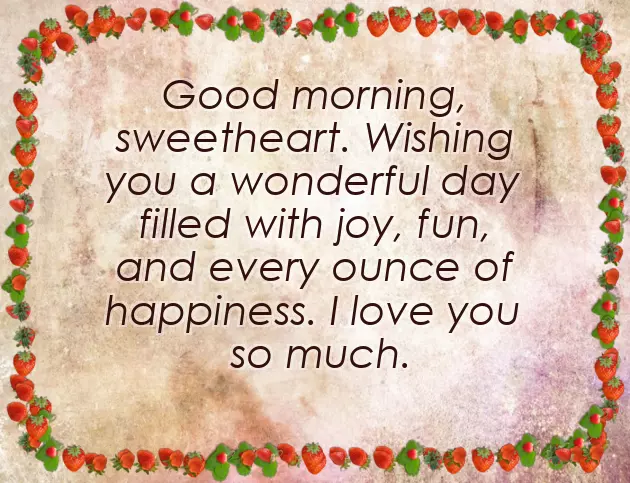 Good Morning Greetings For Wife