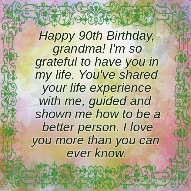 90Th Birthday Wishes For Grandpa