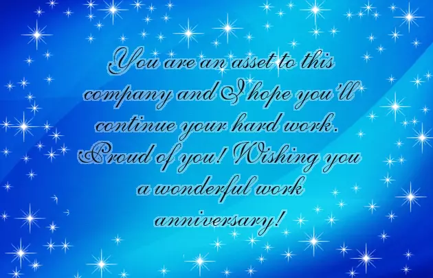 1 Year Work Anniversary Message 1 Year Work Anniversary Message