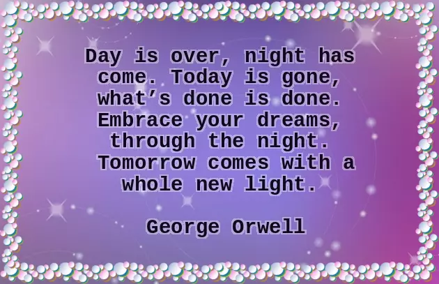 Good Night Quotation Good Night Quotation