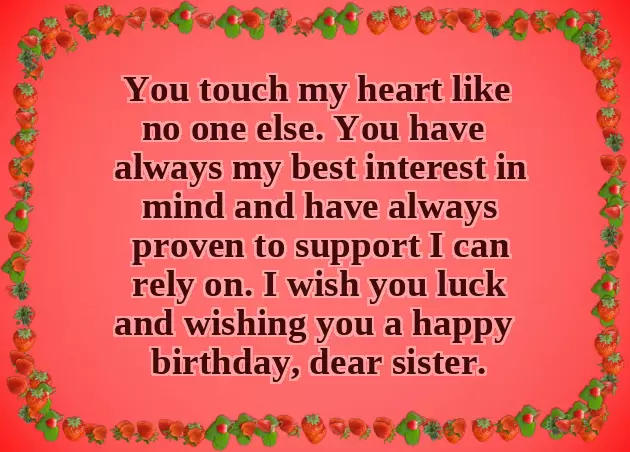 Best Happy Birthday Wishes Sister