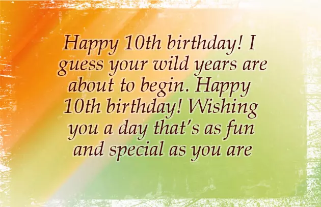 Happy 10Th Birthday Girl Quotes Happy 10Th Birthday Girl Quotes