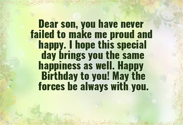 Birthday Wishes For Big Son