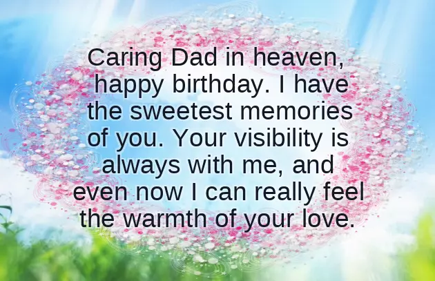 Happy Birthday Dad In Heaven From Daughter Letter