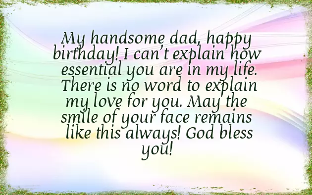 A Birthday Wish For Father