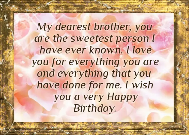 Birthday Wishes Special Brother