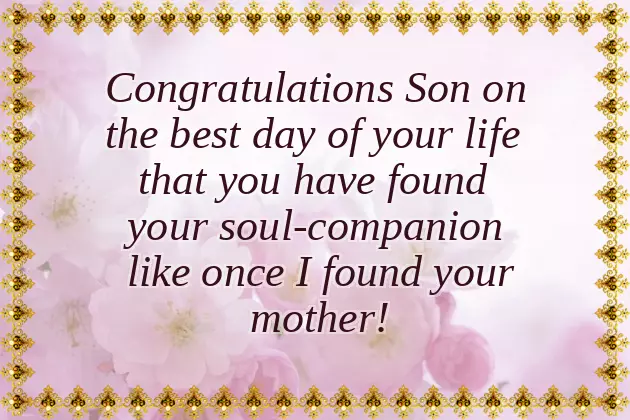 Congratulations For Your Son