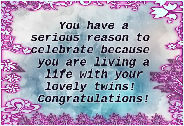 Twins Baby Congratulations