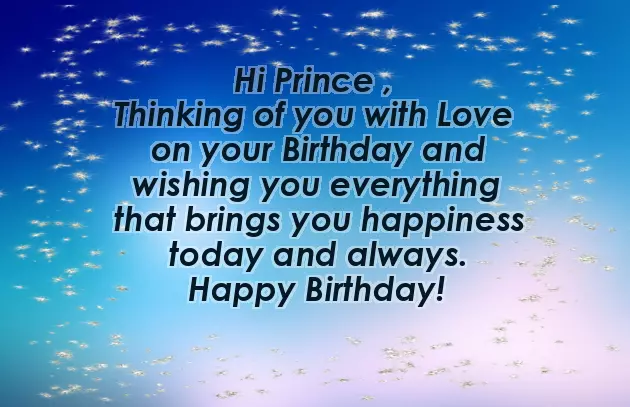 Happy Birthday Little Prince
