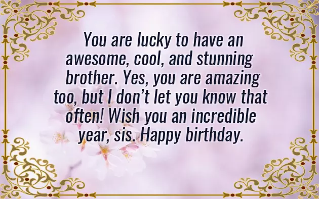 Happy Birthday Wishes For My Big Sister