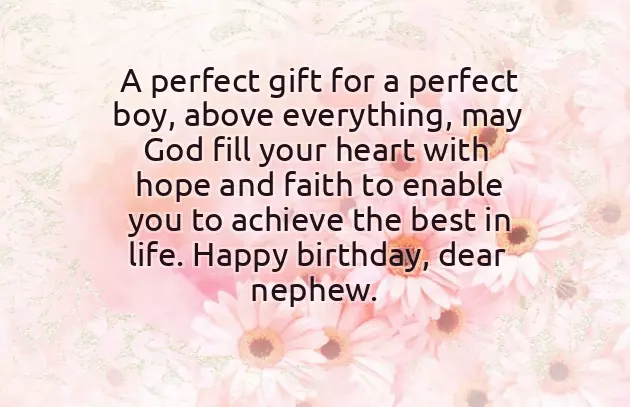Birthday Wishes To My Nephew
