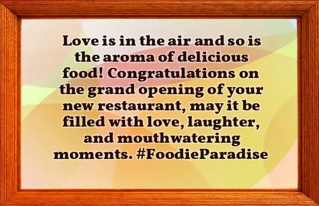 Congratulations On Your New Restaurant Opening Congratulations On Your New Restaurant Opening
