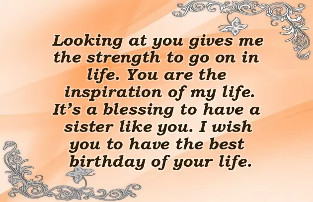 Birthdays Wishes To A Sister