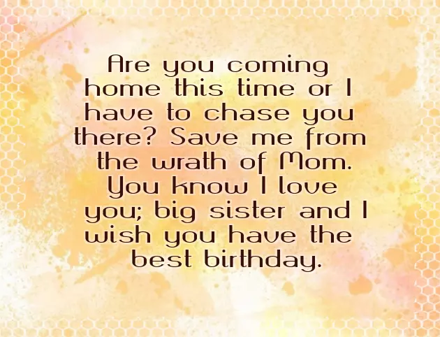 Happy Birthday Wishes For Sister