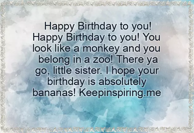 Hbd Sister Quotes Funny Hbd Sister Quotes Funny