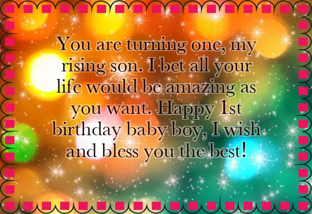 Birthday Wish For My Baby Boy
