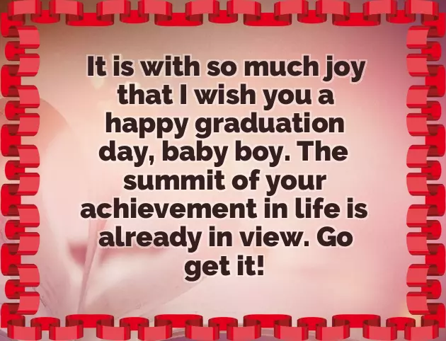 Wishes For Graduation For Son