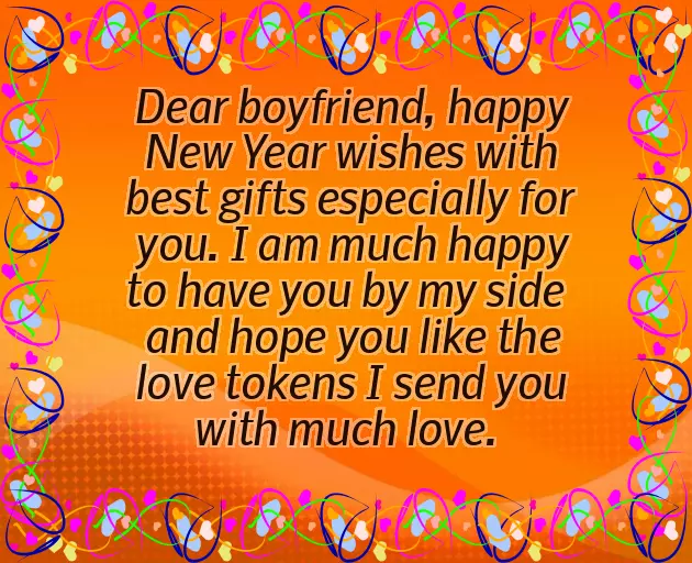 Happy New Year Greetings To Boyfriend