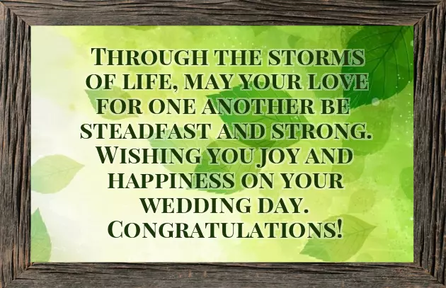 Wishes For The Bride And Groom