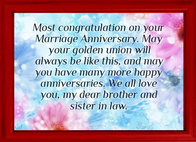 Wedding Anniversary Wishes For Younger Sister