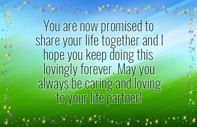 Congratulations For New Life Partner